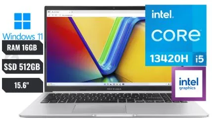Asus Vivobook  Intel CoreI5-13420h 2.1ghz